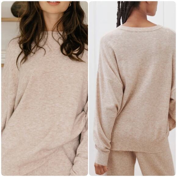 JENNI KAYNE Marina Pullover Sweater Oatmeal - Picture 1 of 16